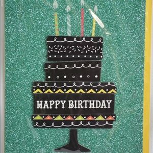 NWT Burgoyne Handcrafted Birthday 3D Card Cake 5X7